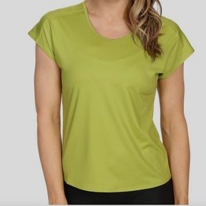 Black Diamond Women Green Short-Sleeve Round-Neck Tee T-Shirt Top Size XS